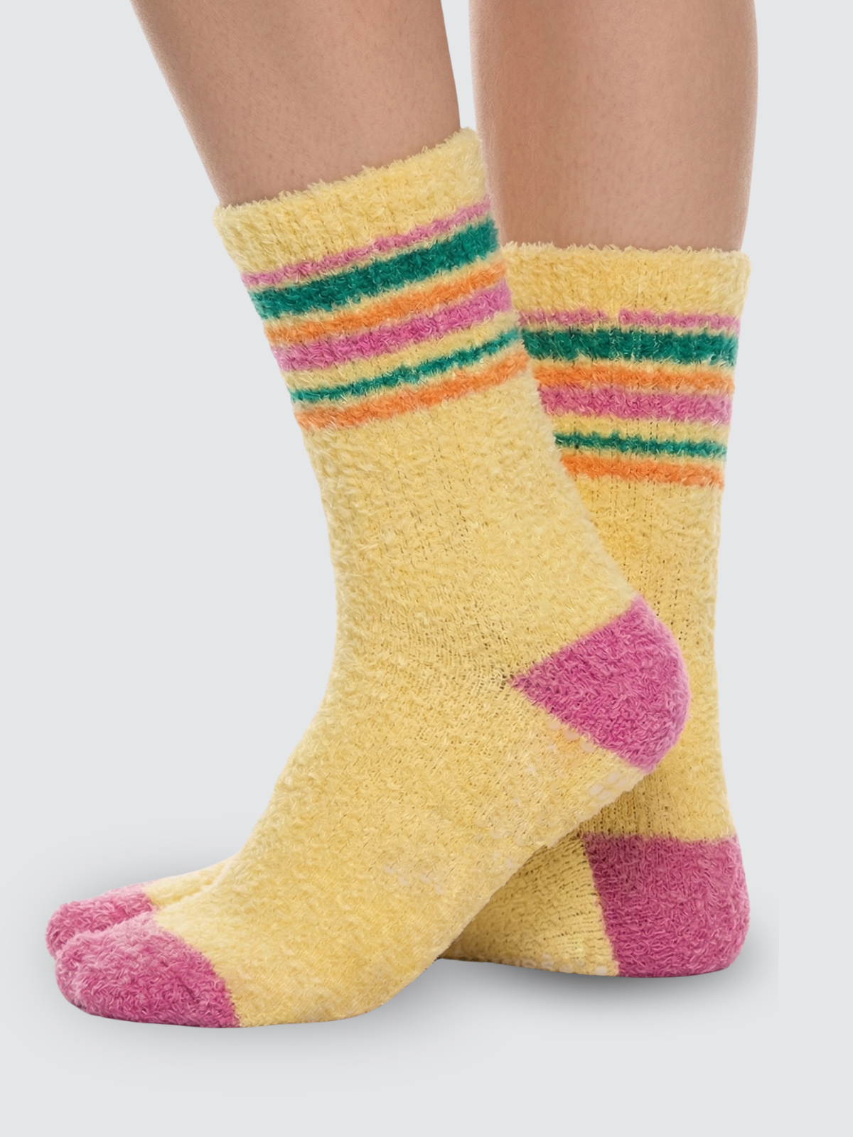 Two Blind Brothers - Gift Fuzzy Sock Bundle (2 Pairs) Yellow