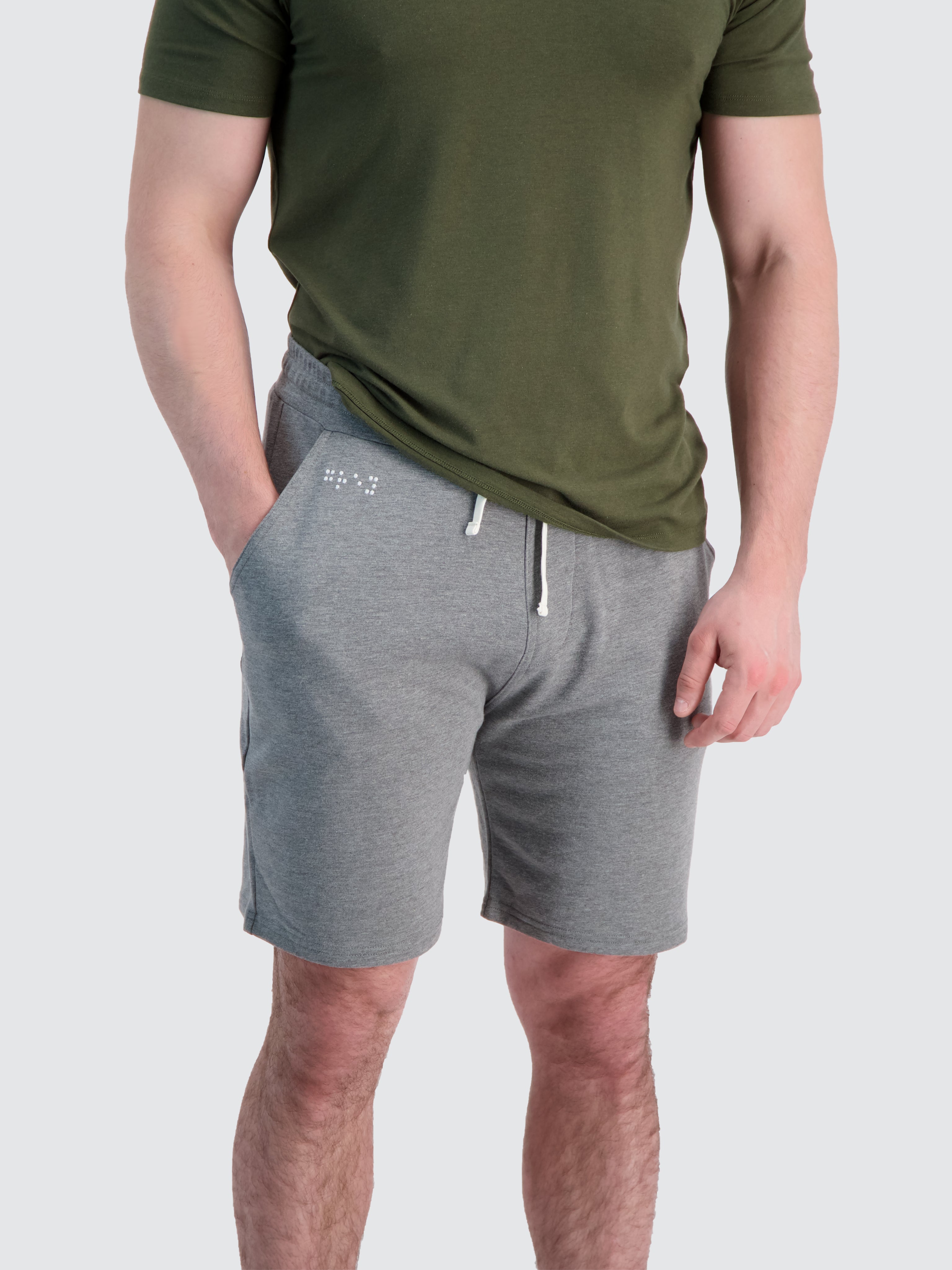 Two Blind Brothers - Mens Men's French Terry Lounge Shorts Medium-Grey-Heather