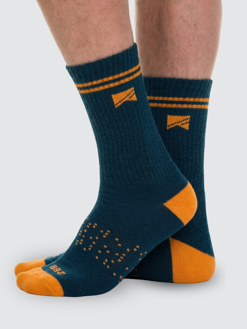 Two Blind Brothers - Gift No Barriers x 2BB  Hiking Sock Bundle (2 Pairs) Navy