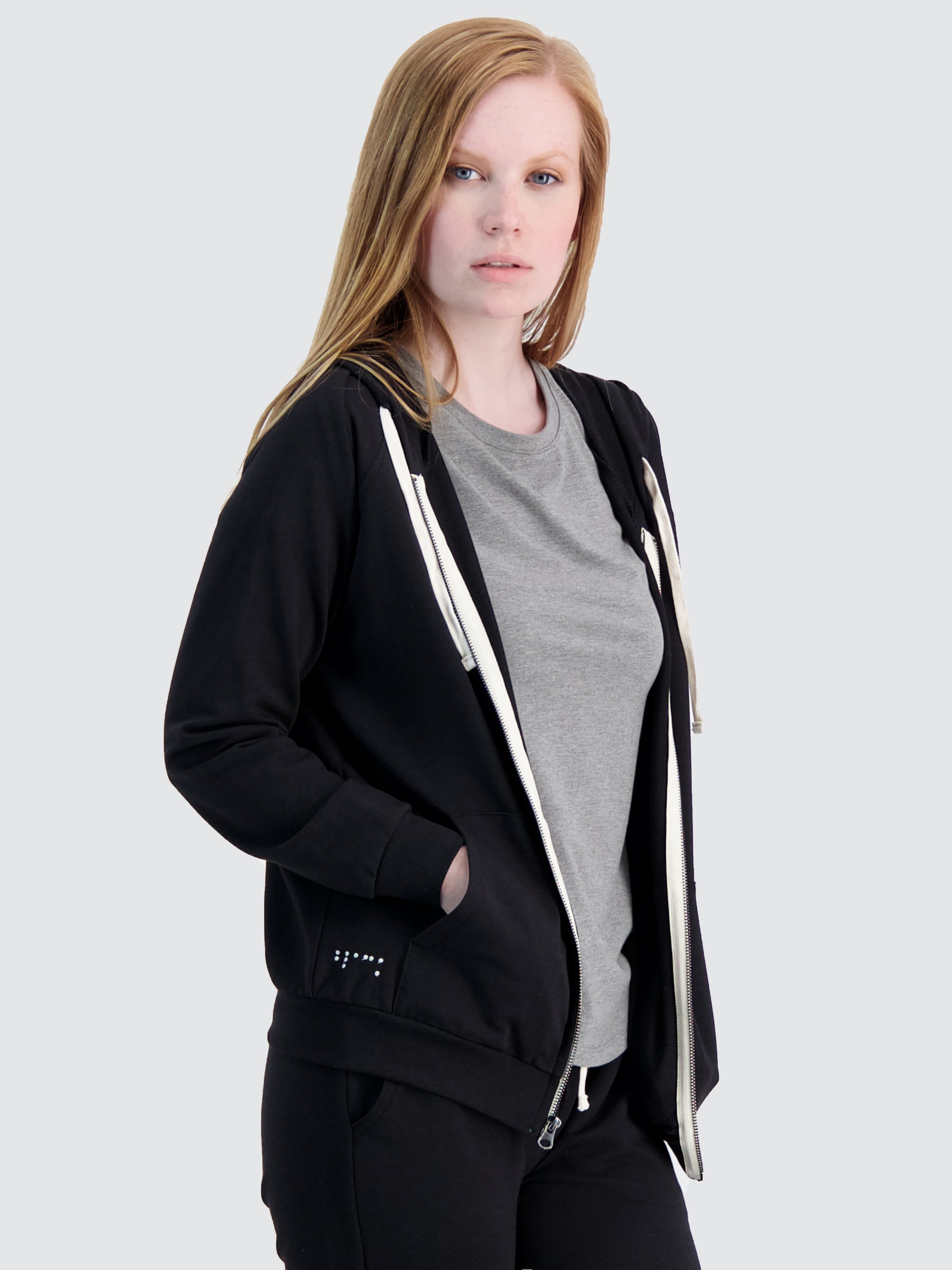 Two Blind Brothers - Womens Original Women's Zip-Up Hoodie Black