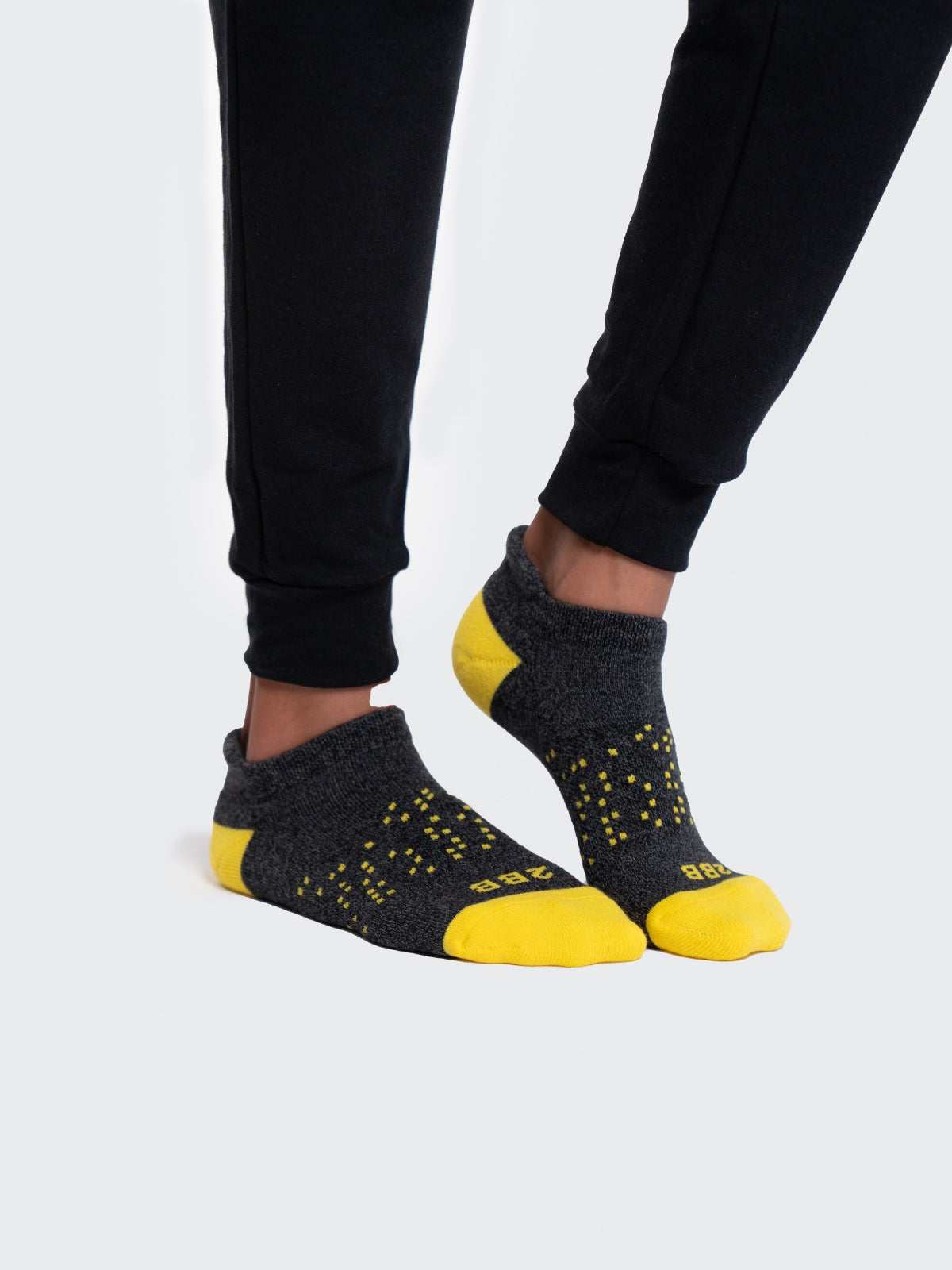 Two Blind Brothers - Gift Youth Ankle Sock Bundle (4 Pairs) Yellow-
