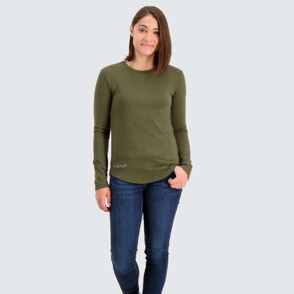 Two Blind Brothers - Womens Women's LS Crewneck Forest