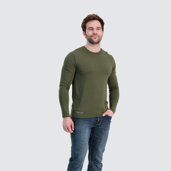 Two Blind Brothers - Mens Men's Long Sleeve Crewneck Forest