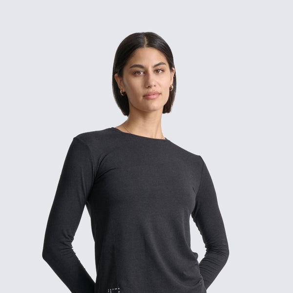 Two Blind Brothers - Womens Women's Long Sleeve Crewneck Black