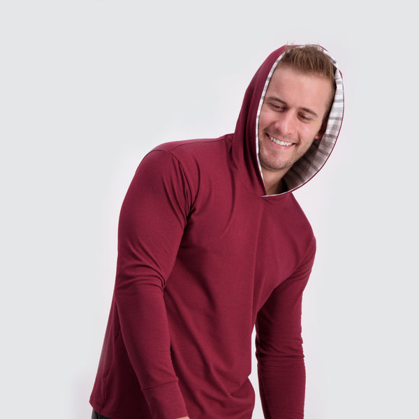 Two Blind Brothers - Mens Hoodie Maroon