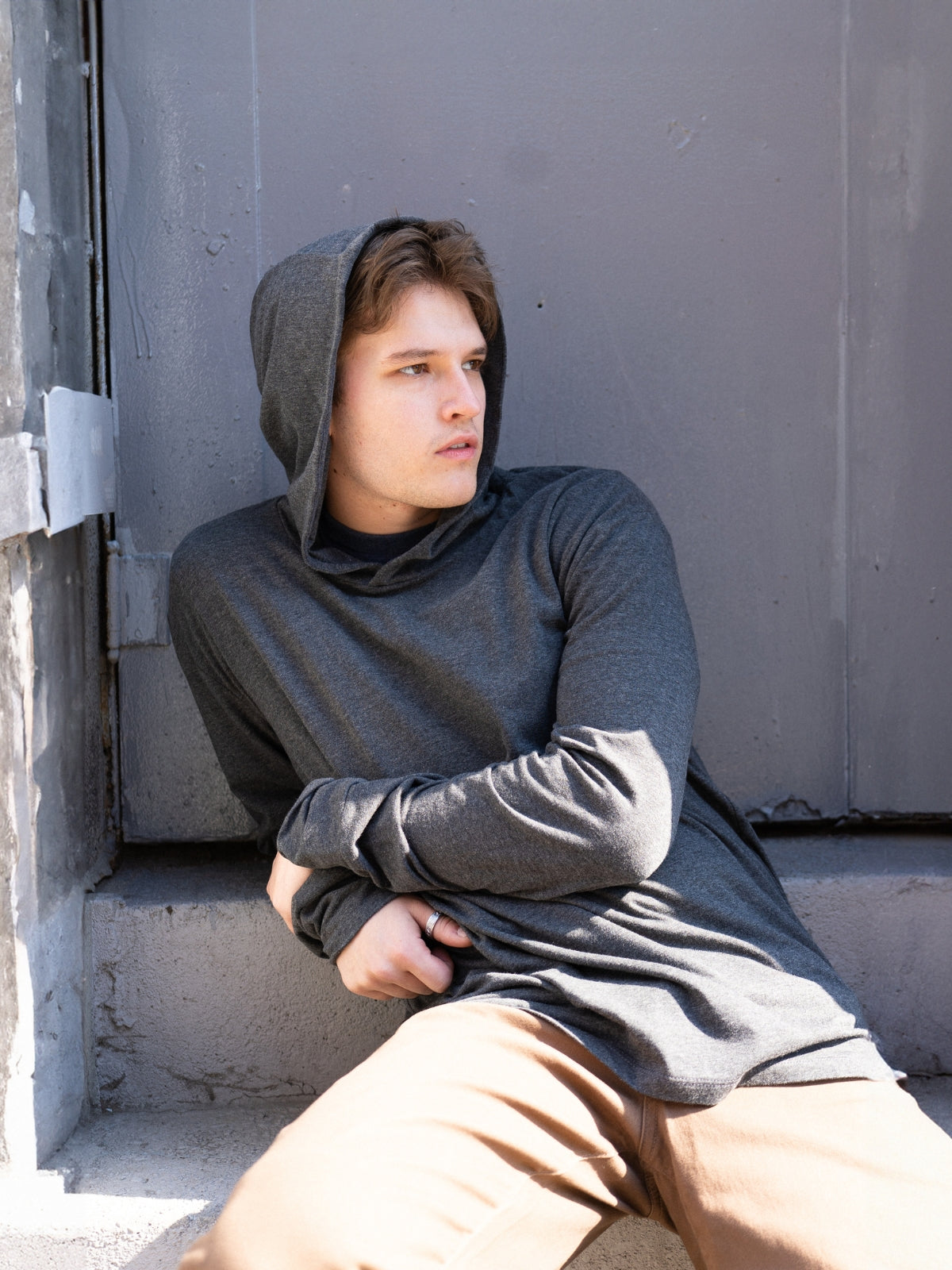 Two Blind Brothers - Mens Men's Pullover Hoodie Charcoal