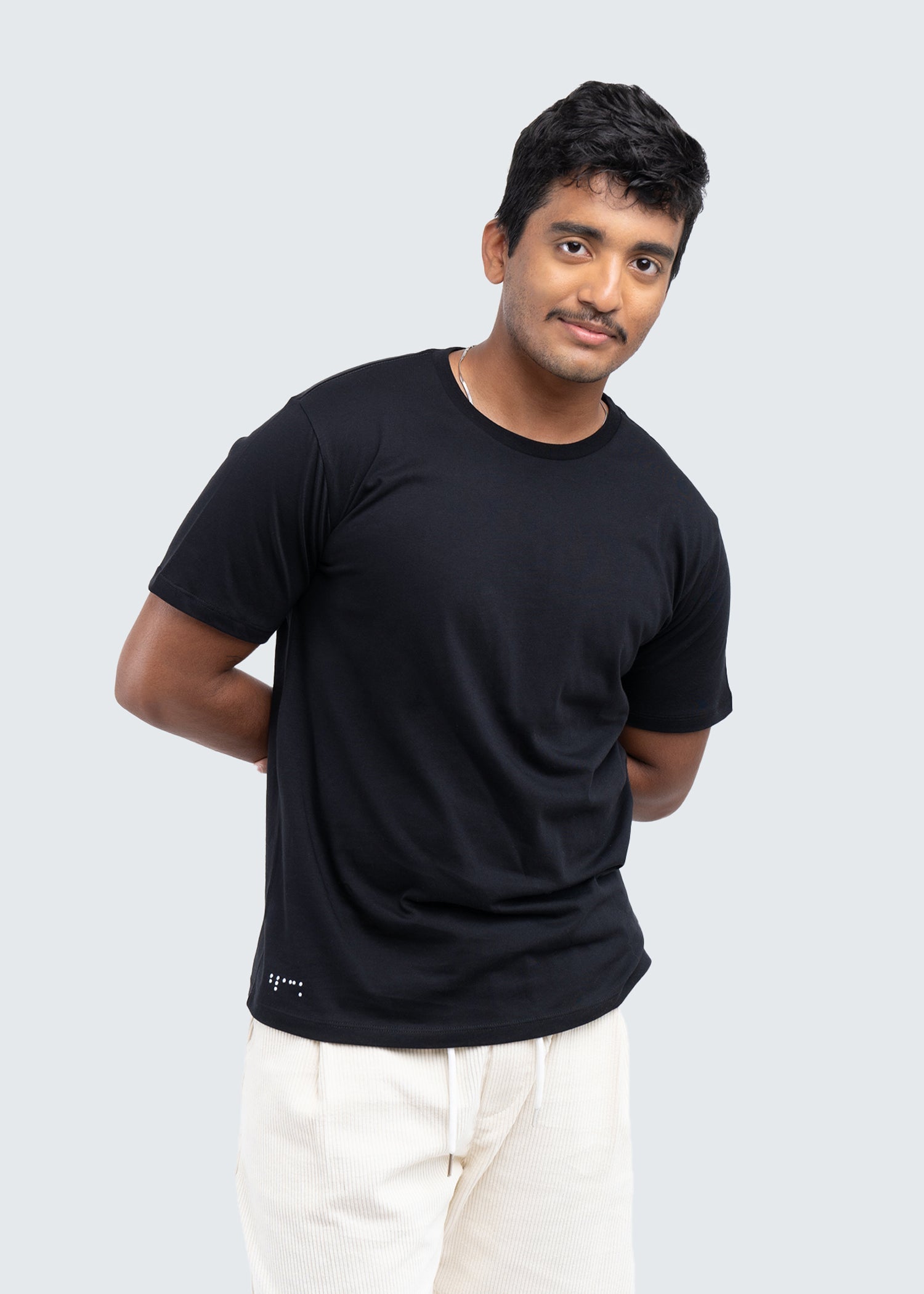 Two Blind Brothers - Mens Men's Supima Cotton Short Sleeve Crewneck Black