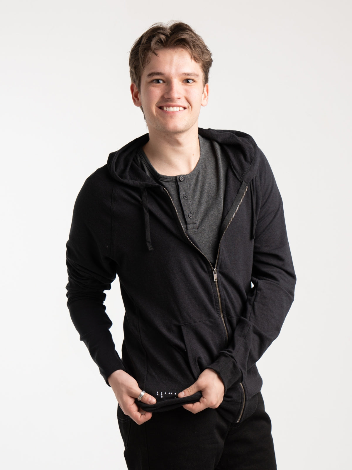 Two Blind Brothers - Mens Men's Zip-Up Hoodie Navy