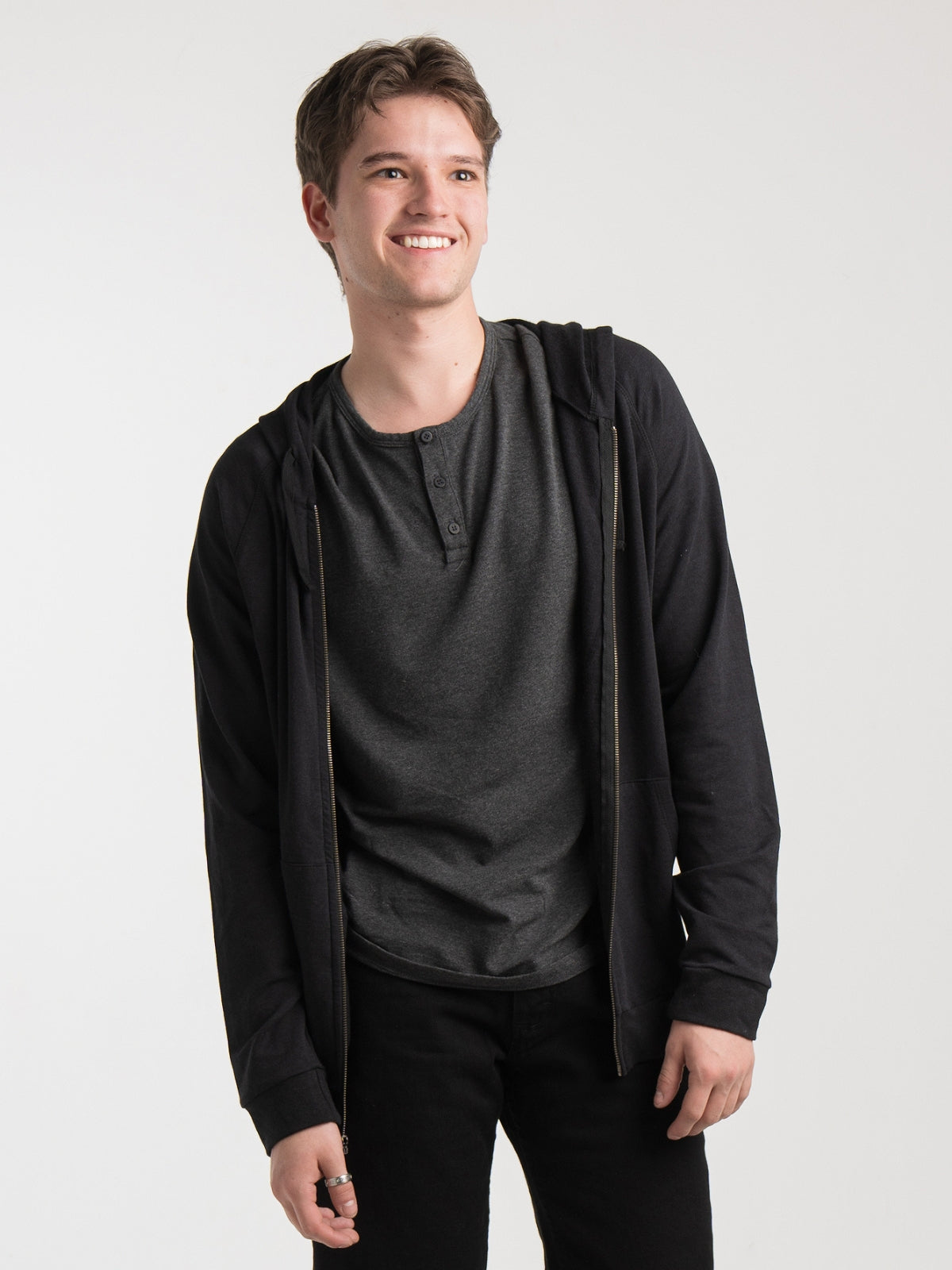 Two Blind Brothers - Mens Men's Zip-Up Hoodie Navy