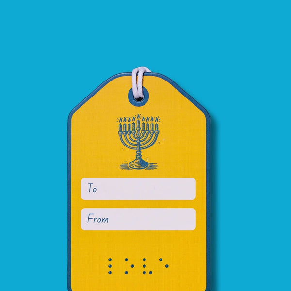 Two Blind Brothers - Gift Tag LoveTags Menorah