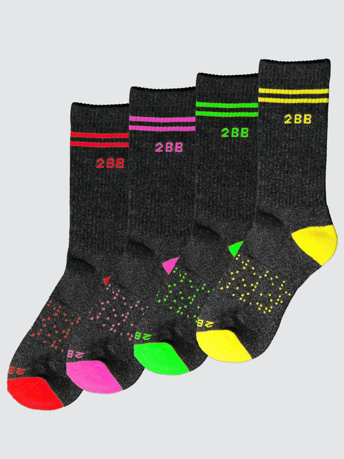 Calf Sock Bundle (4 Pairs) in One Size