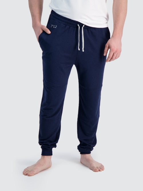 Men's French Terry Jogger in Navy