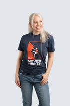 Women's "Never Give Up" Graphic Crewneck