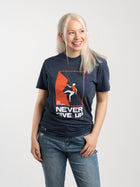 Women's "Never Give Up" Graphic Crewneck