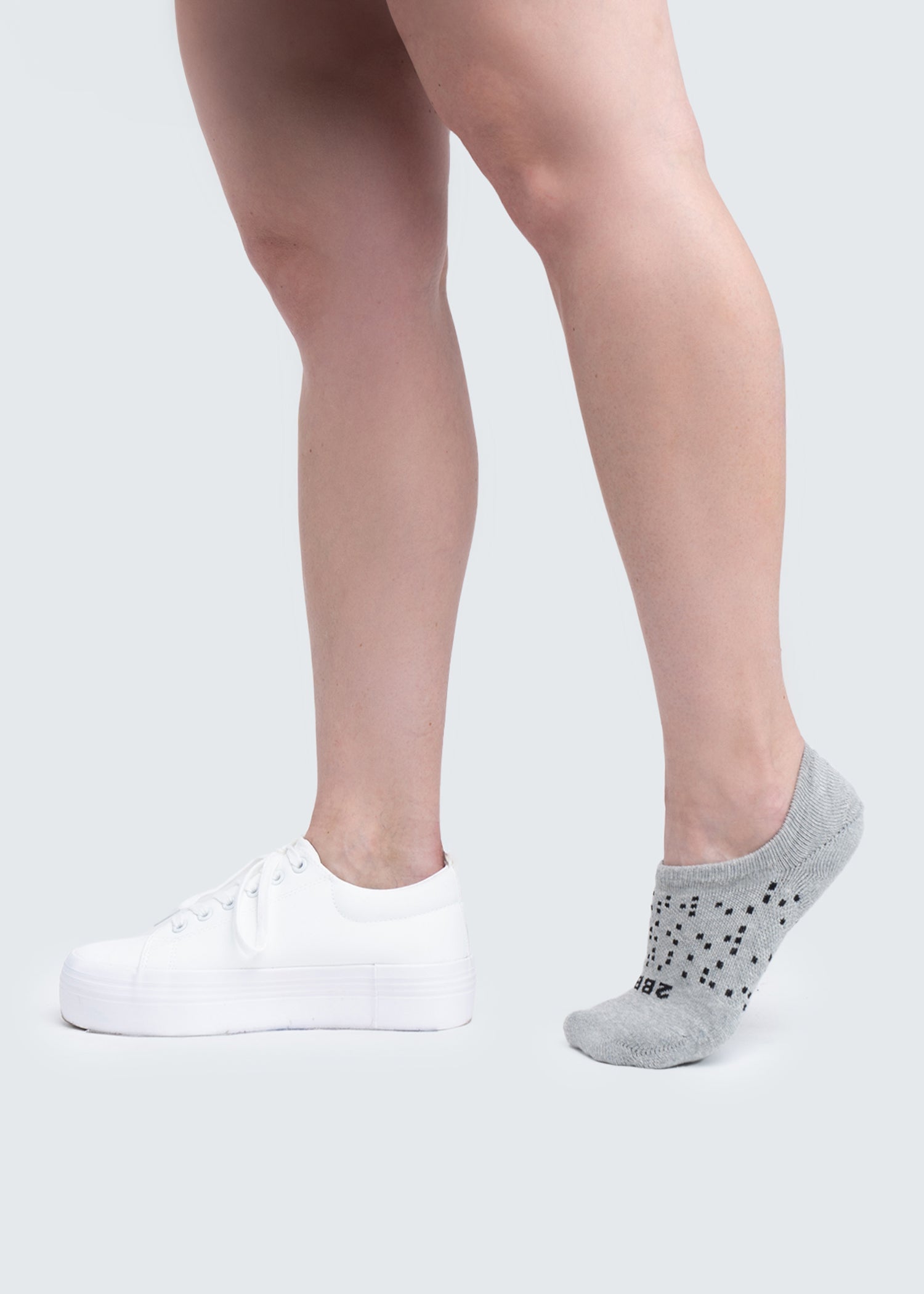 Two Blind Brothers - Gift No Show Sock Bundle (3 Pairs) Light-Grey