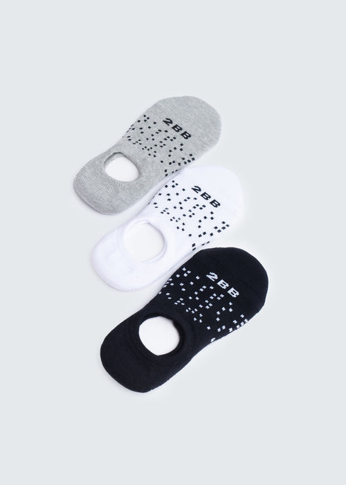 No Show Sock Bundle (3 Pairs) in S/M