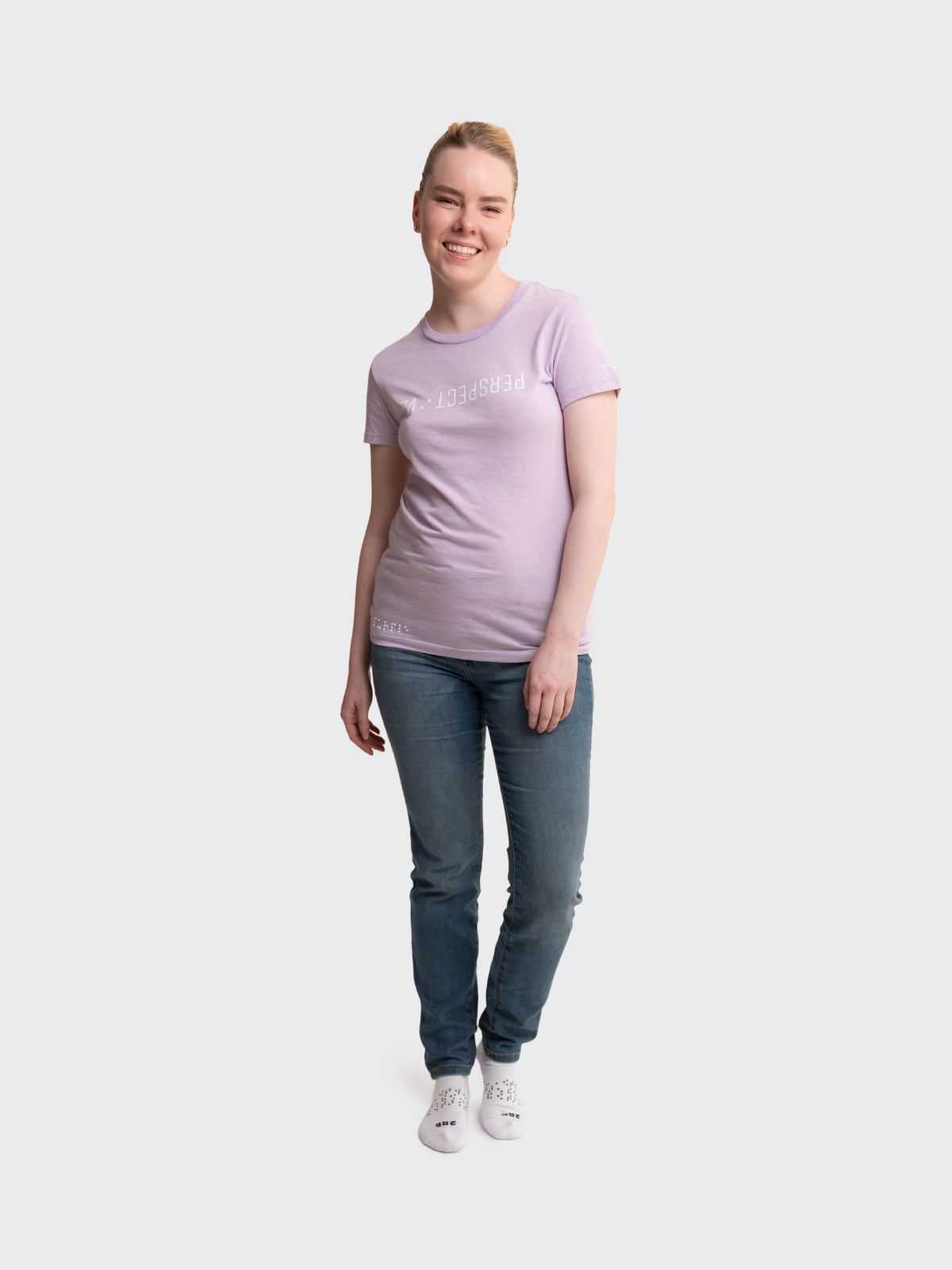 Two Blind Brothers - Womens Women's "Perspective" Graphic Crewneck Lilac