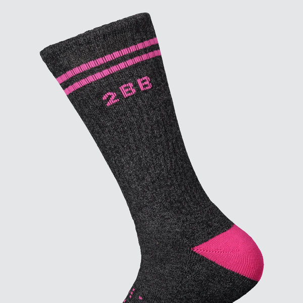 Two Blind Brothers - Add-on Calf Sock Bundle (4 Pairs) Add On Pink