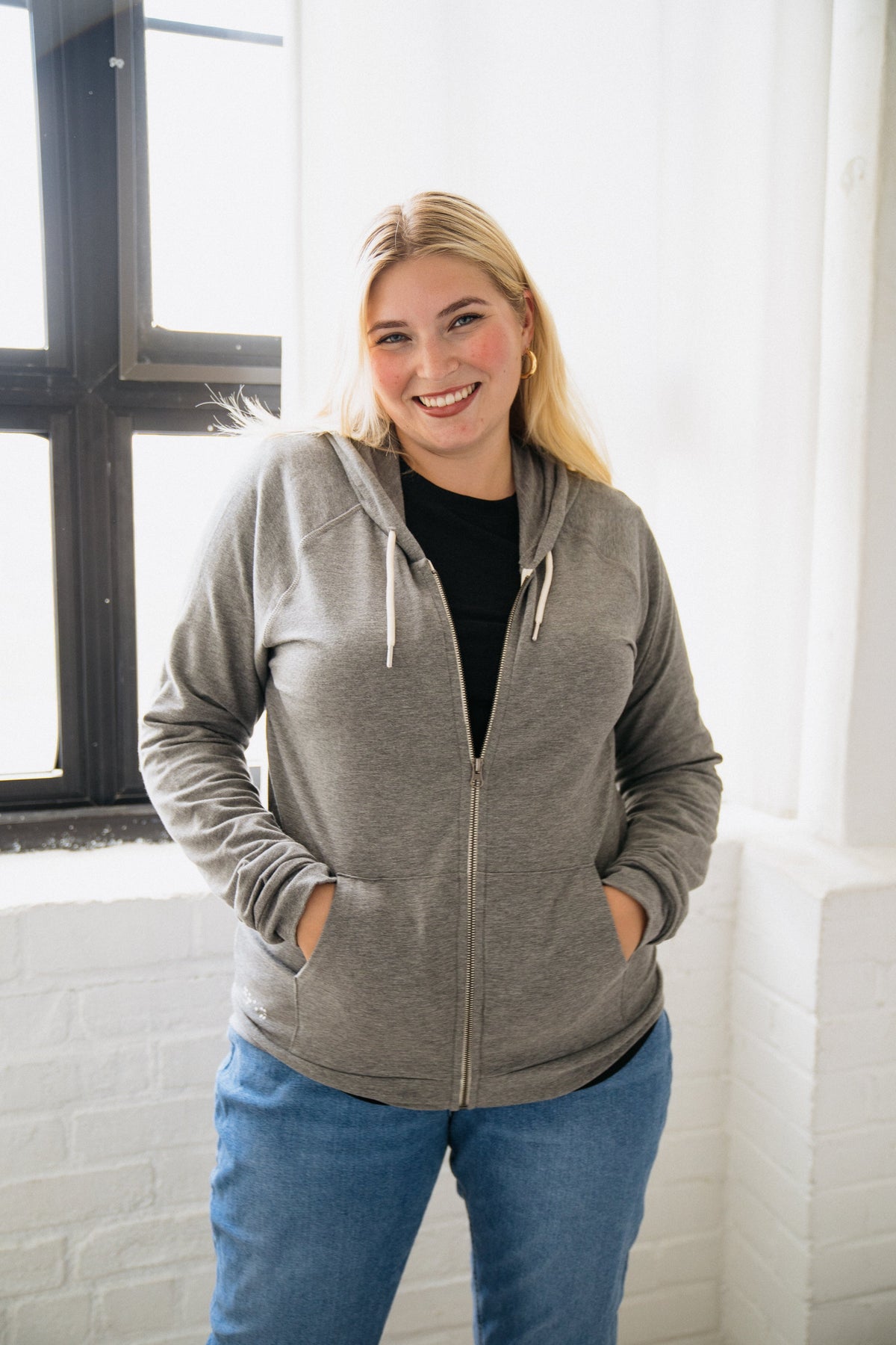 Two Blind Brothers - Womens Original Women's Zip-Up Hoodie Navy