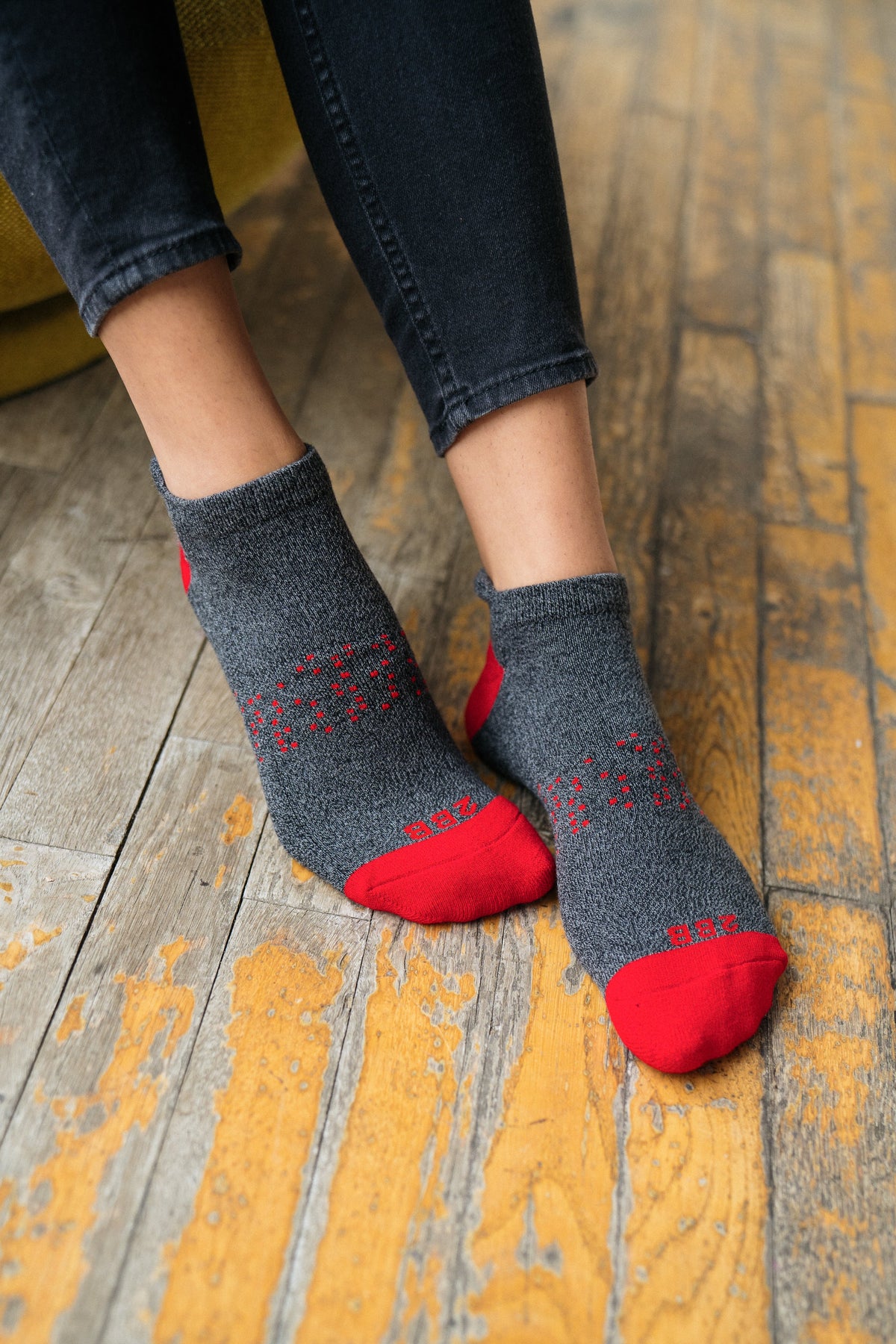 Two Blind Brothers - SOCK COLLECTION Red Ankle Sock Red