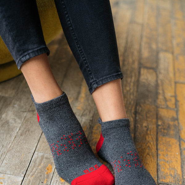 Two Blind Brothers - SOCK COLLECTION Red Ankle Sock Red