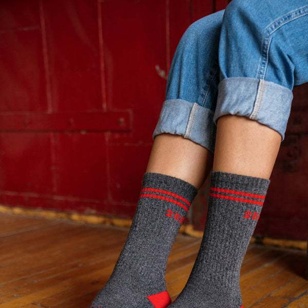 Two Blind Brothers - SOCK COLLECTION Red Calf Sock Red