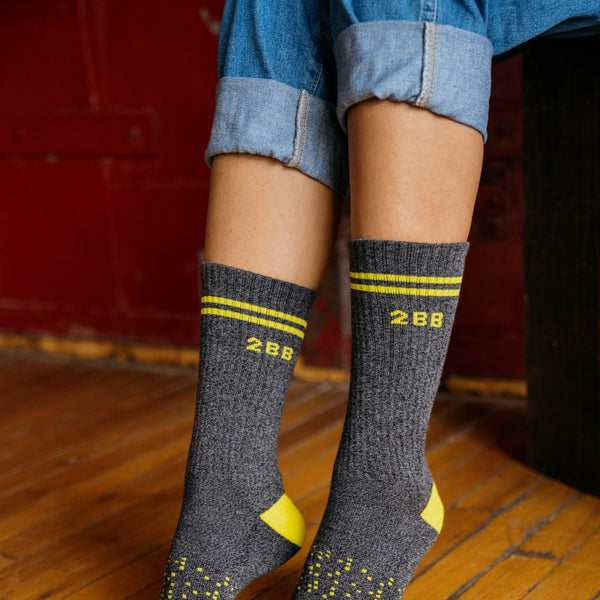 Two Blind Brothers - Gift Calf Socks Yellow