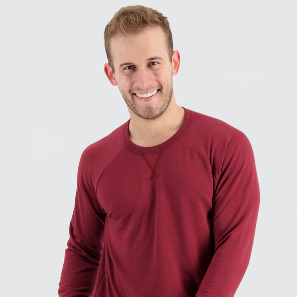 Two Blind Brothers - Mens Men's LS Raglan Maroon