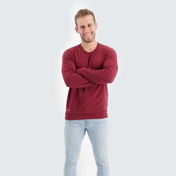 Two Blind Brothers - Mens Men's LS Raglan Maroon