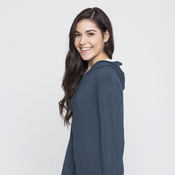Two Blind Brothers - Womens Women's Pullover Hoodie Washed-Navy