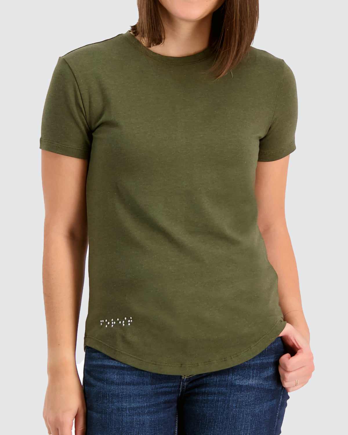 Two Blind Brothers - Womens Women's Short Sleeve Crewneck Graphite-Grey