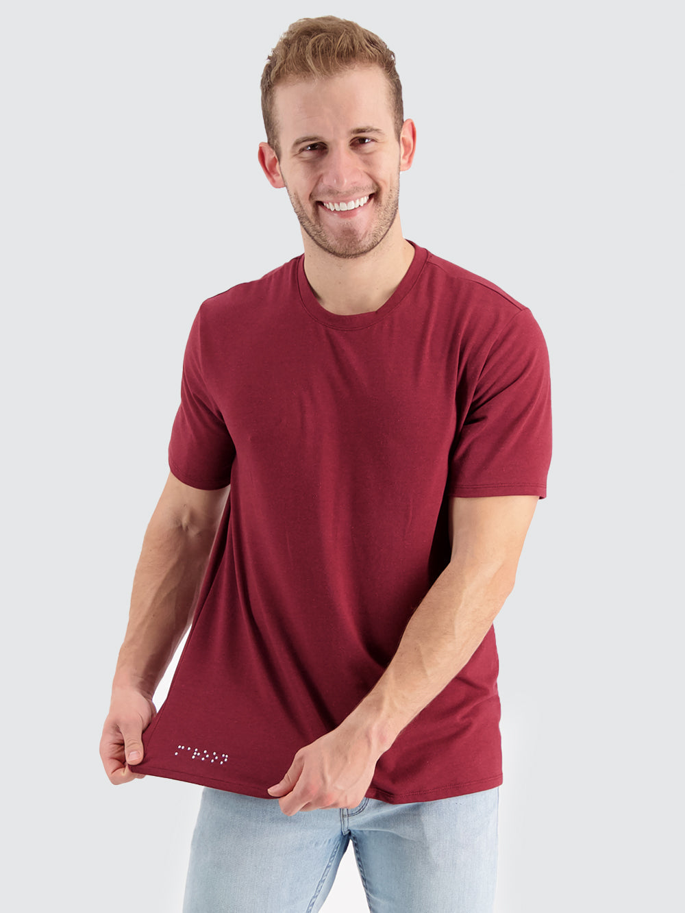 Two Blind Brothers - Mens Men's SS Crewneck Tee Maroon