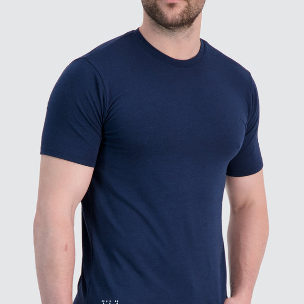 Two Blind Brothers - Mens Men's Short Sleeve Crewneck Navy