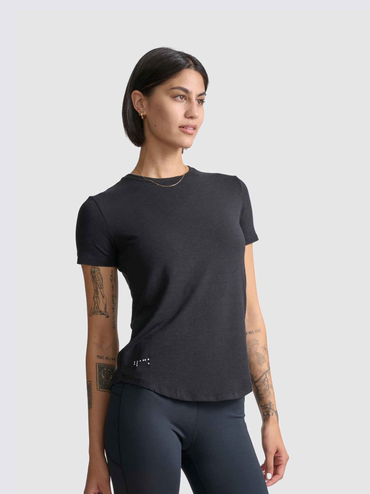 Two Blind Brothers - Womens Women's Short Sleeve Crewneck Black