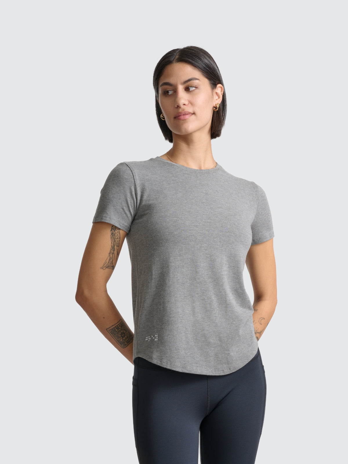 Two Blind Brothers - Womens Women's Short Sleeve Crewneck Graphite-Grey