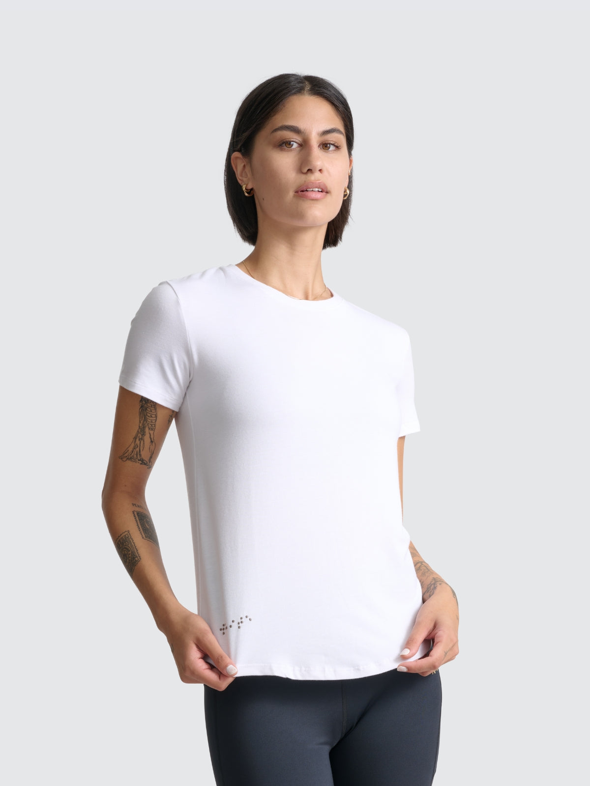 Two Blind Brothers - Womens Women's Short Sleeve Crewneck White