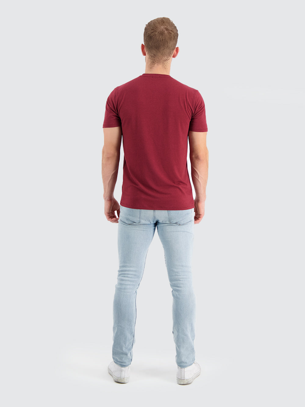 Two Blind Brothers - Mens Men's SS V-Neck Tee Maroon