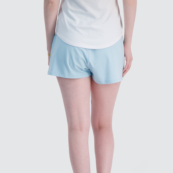 Two Blind Brothers - Womens Women's Lounge Shorts Light-Blue