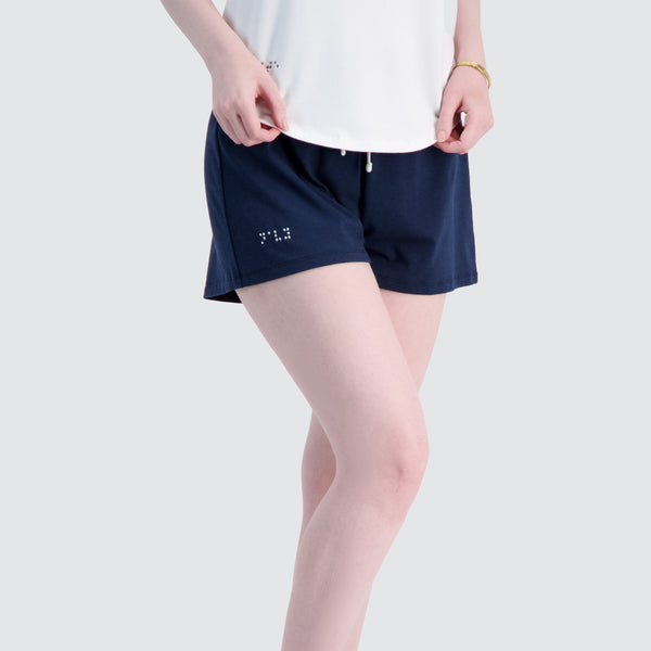 Two Blind Brothers - Womens Women's Jersey Lounge Shorts Navy