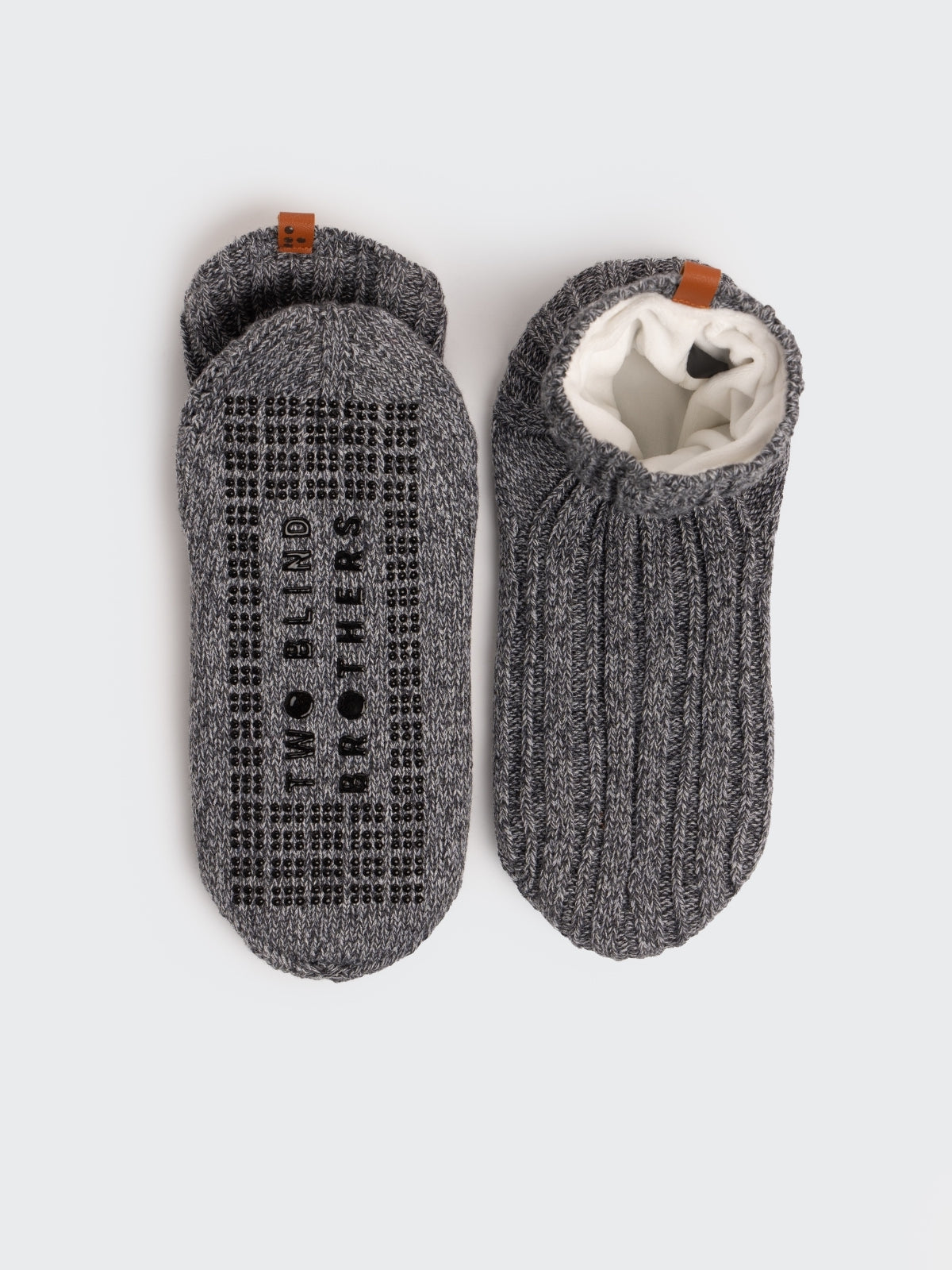 Two Blind Brothers - Gift Slipper Sock Charcoal