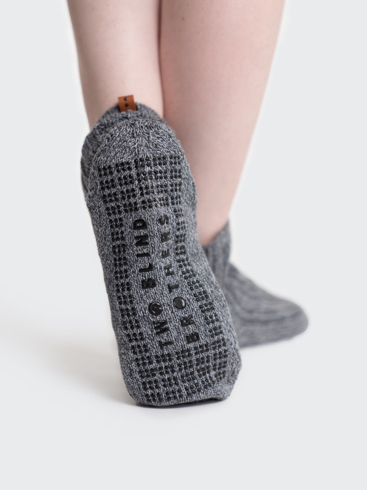 Two Blind Brothers - Gift Slipper Sock Charcoal