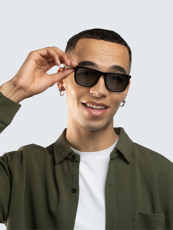 Cavalier Sunglasses Matte Black Unisex Cavalier 2.0 – Two Blind Brothers main image 4