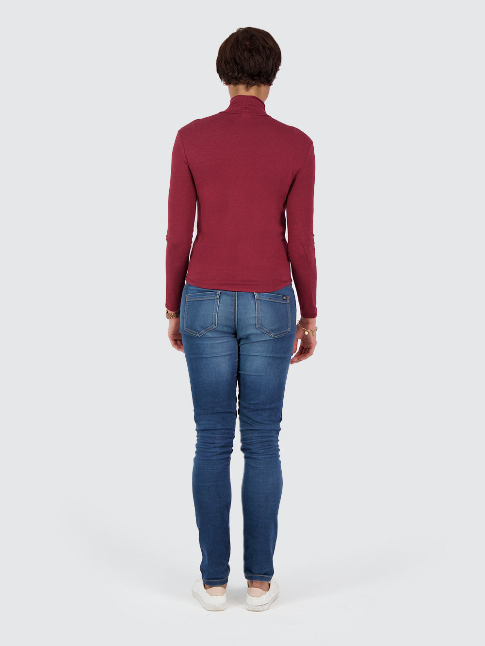 Two Blind Brothers - Womens Women's Turtleneck Maroon