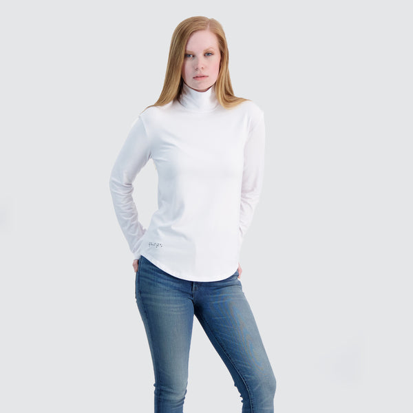 Two Blind Brothers - Womens Women's Turtleneck White