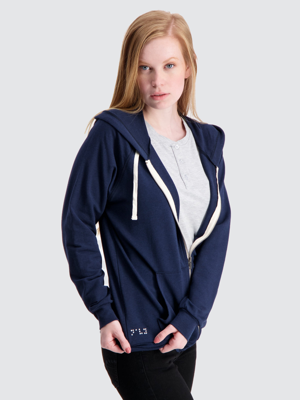 Two Blind Brothers - Womens Original Women's Zip-Up Hoodie Navy