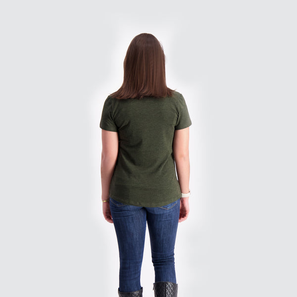 Two Blind Brothers - Womens Women's SS Henley Forest