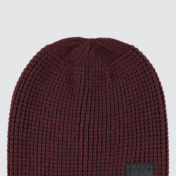 Two Blind Brothers - Gift Waffle Knit Beanies Maroon