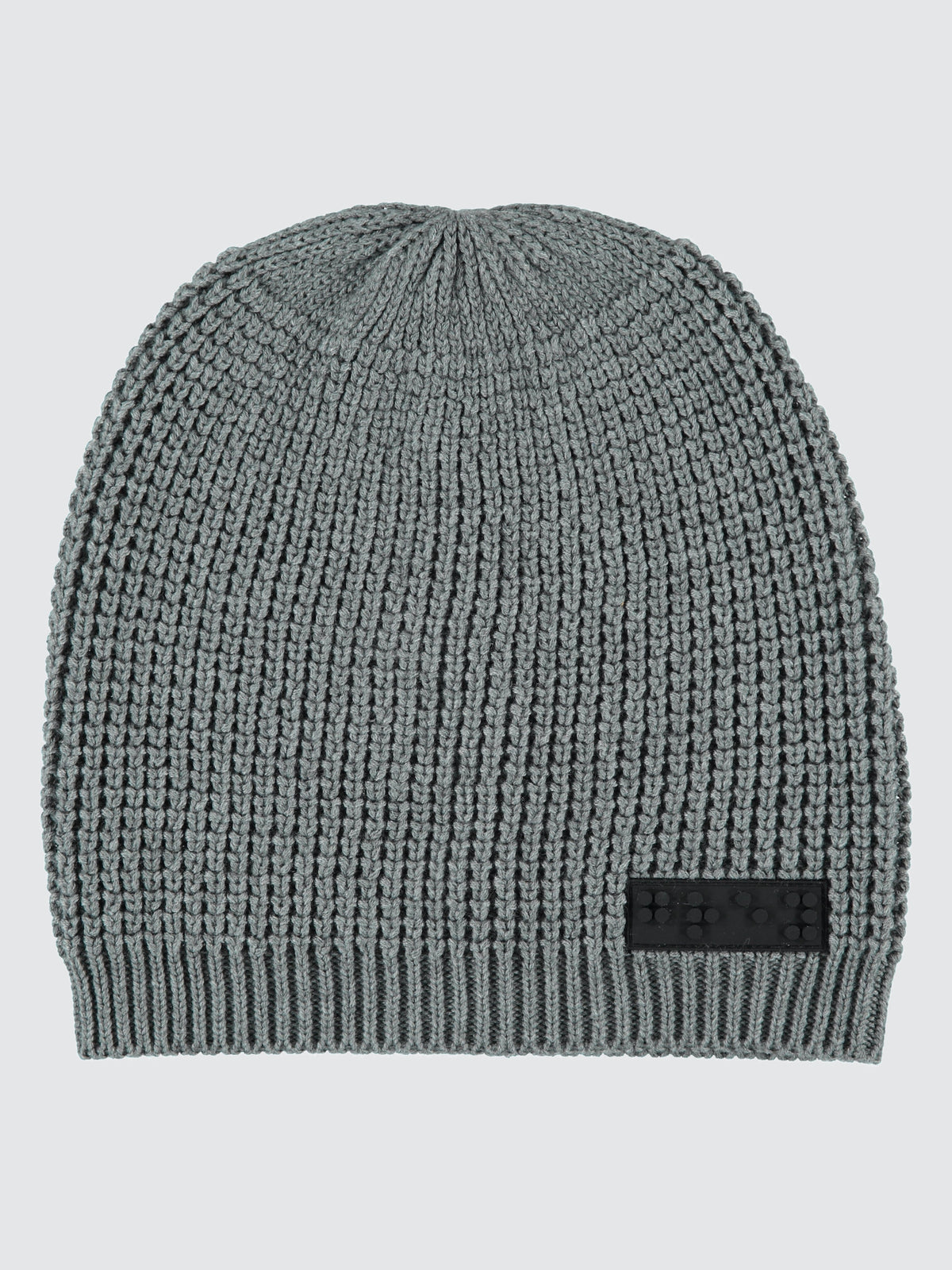 Two Blind Brothers - Gift Waffle Knit Beanie & Scarf Set Grey