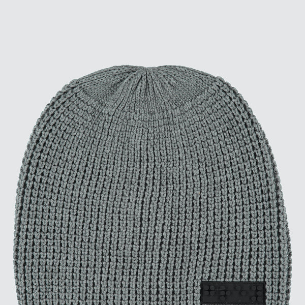 Two Blind Brothers - Gift Waffle Knit Beanie & Scarf Set Grey