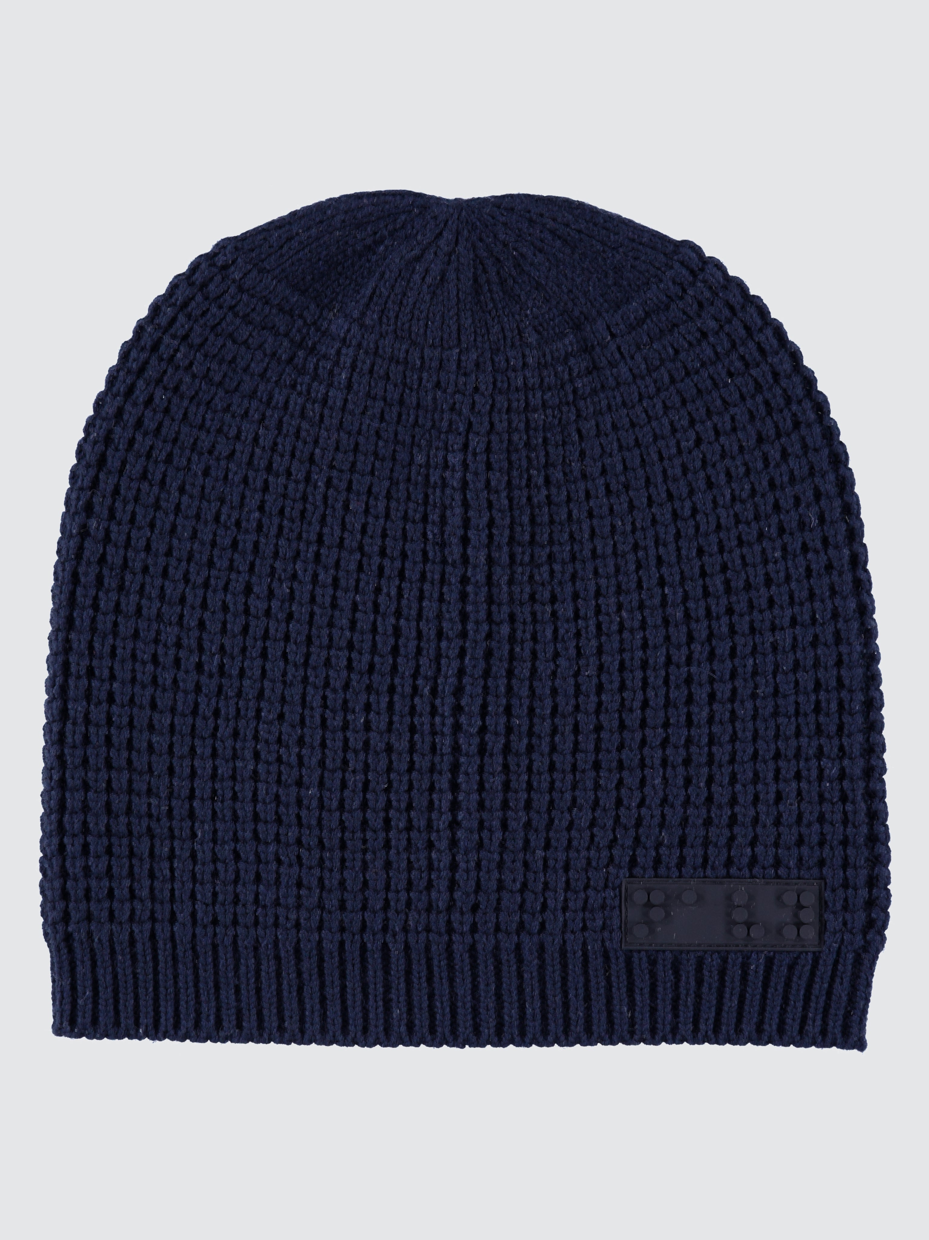 Two Blind Brothers - Gift Waffle Knit Beanie & Scarf Set Navy